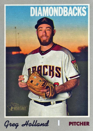 #593 Greg Holland - Arizona Diamondbacks - 2019 Topps Heritage Baseball