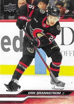 #593 Erik Brannstrom - Ottawa Senators - 2023-24 Upper Deck Hockey