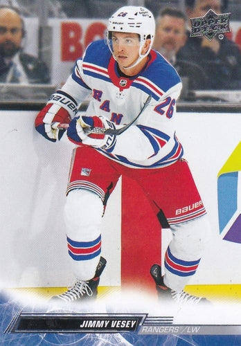 #594 Jimmy Vesey - New York Rangers - 2022-23 Upper Deck Hockey