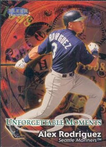 #594 Alex Rodriguez - Seattle Mariners - 1998 Fleer Tradition Baseball