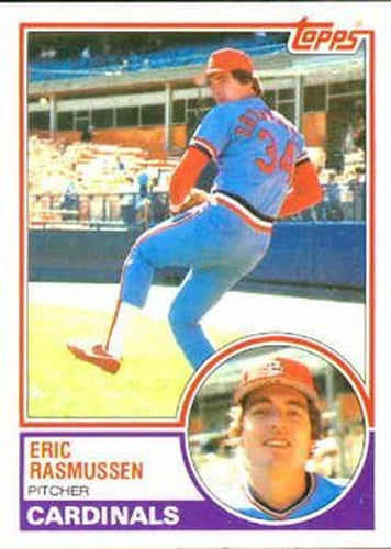 #594 Eric Rasmussen - St. Louis Cardinals - 1983 Topps Baseball