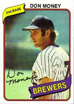 #595 Don Money - Milwaukee Brewers - 1980 Topps Baseball