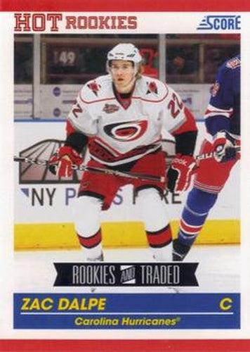 #595 Zac Dalpe - Carolina Hurricanes - 2010-11 Score Hockey