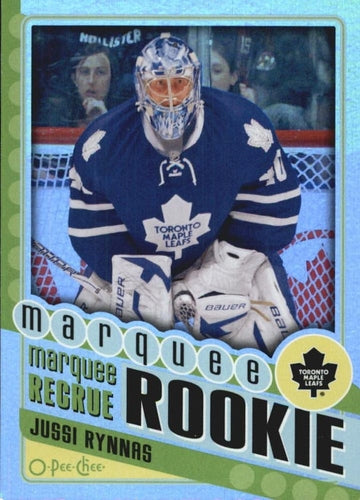 #595 Jussi Rynnas - Toronto Maple Leafs - 2012-13 O-Pee-Chee - Rainbow Hockey