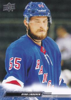 #596 Ryan Lindgren - New York Rangers - 2022-23 Upper Deck Hockey