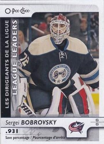 #597 Sergei Bobrovsky - Columbus Blue Jackets - 2017-18 O-Pee-Chee Hockey