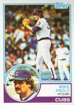 #597 Mike Proly - Chicago Cubs - 1983 Topps Baseball