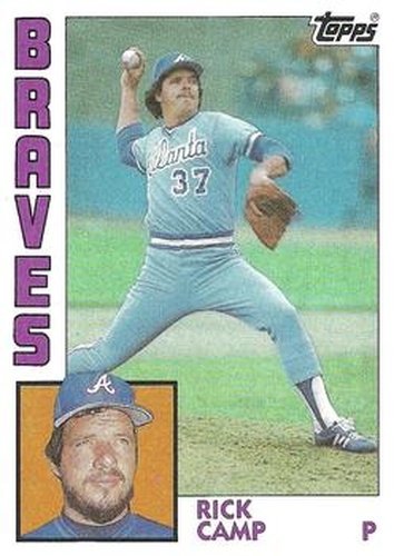 #597 Rick Camp - Atlanta Braves - 1984 Topps Baseball