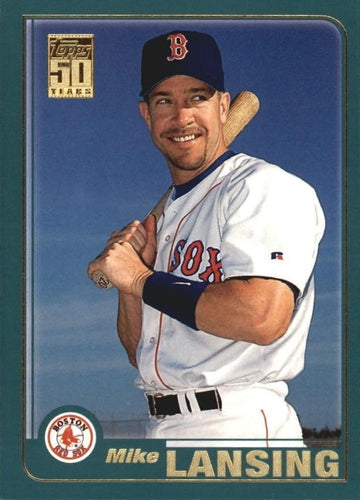 #597 Mike Lansing - Boston Red Sox - 2001 Topps Baseball