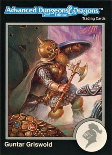 #598 Guntar Griswold - 1991 TSR Advanced Dungeons & Dragons - Silver