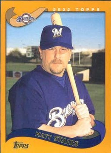 #598 Matt Stairs - Milwaukee Brewers - 2002 Topps Baseball