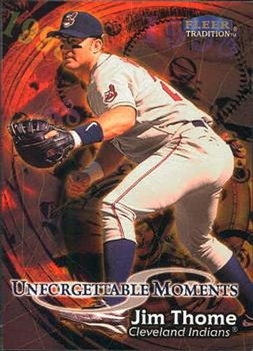 #598 Jim Thome - Cleveland Indians - 1998 Fleer Tradition Baseball