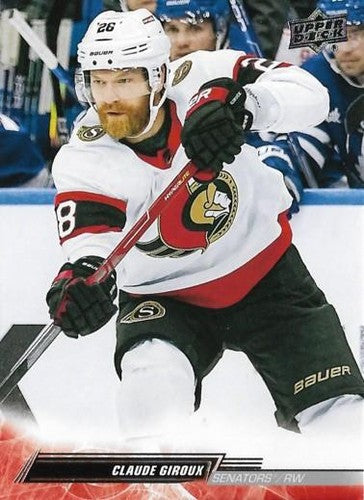 #599 Claude Giroux - Ottawa Senators - 2022-23 Upper Deck Hockey