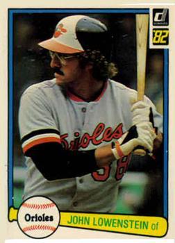 #599 John Lowenstein - Baltimore Orioles - 1982 Donruss Baseball