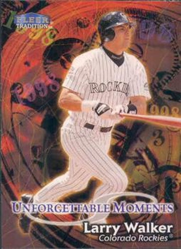 #599 Larry Walker - Colorado Rockies - 1998 Fleer Tradition Baseball