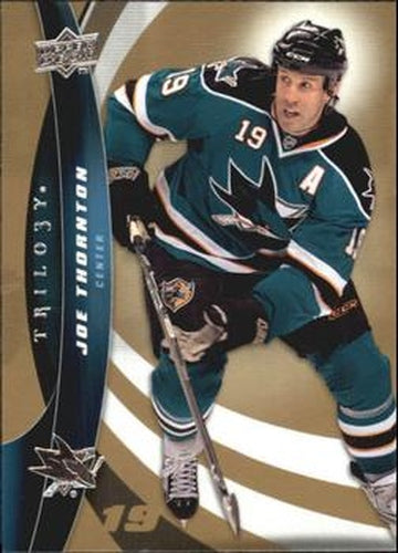 #59 Joe Thornton - San Jose Sharks - 2009-10 Upper Deck Trilogy Hockey
