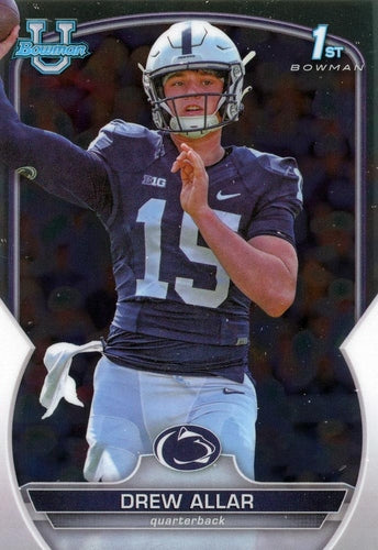 #59 Drew Allar - Penn State Nittany Lions - 2022 Bowman Chrome University Football
