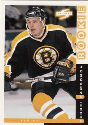 #59 Sergei Samsonov - Boston Bruins - 1997-98 Score Hockey