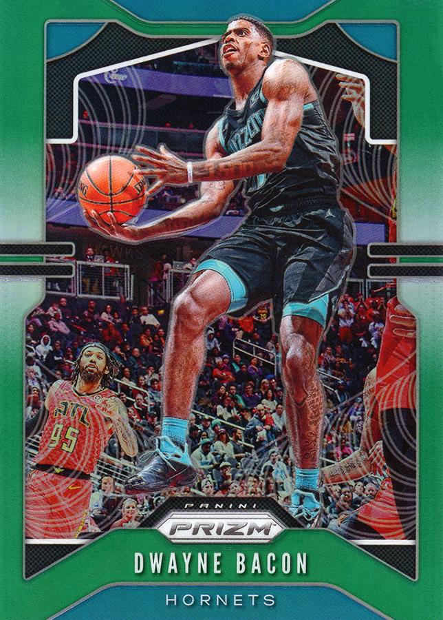 #59 Dwayne Bacon - Charlotte Hornets - 2019-20 Panini Prizm - Prizms Green Basketball