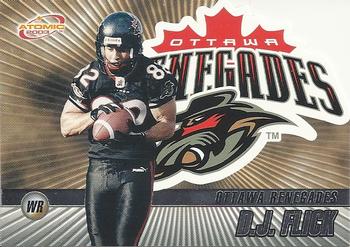 #59 D.J. Flick - Ottawa Renegades - 2003 Pacific Atomic CFL Football