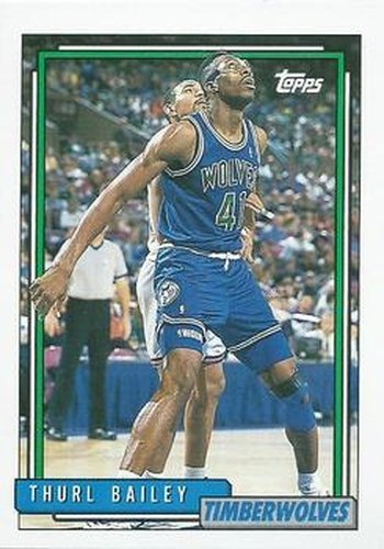 #59 Thurl Bailey - Minnesota Timberwolves - 1992-93 Topps Basketball