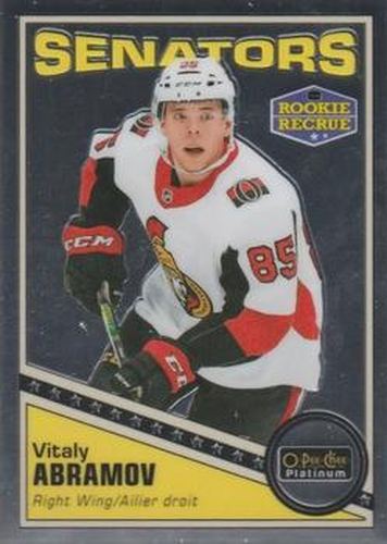 #R-59 Vitaly Abramov - Ottawa Senators - 2019-20 O-Pee-Chee Platinum - Retro Hockey