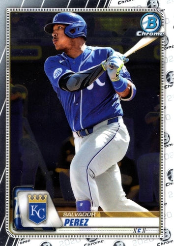 #59 Salvador Perez - Kansas City Royals - 2020 Bowman Chrome Baseball