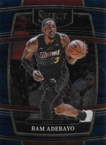 #59 Bam Adebayo - Miami Heat - 2021-22 Panini Select - Blue Basketball
