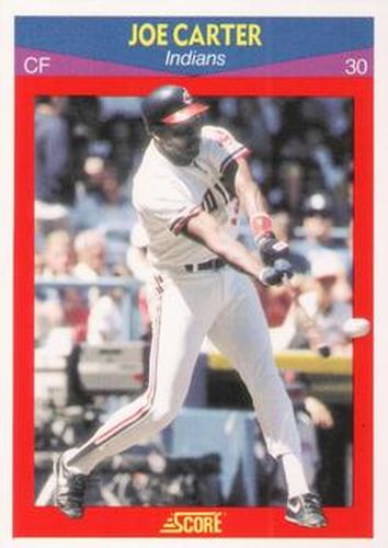 #59 Joe Carter - Cleveland Indians - 1990 Score 100 Superstars Baseball