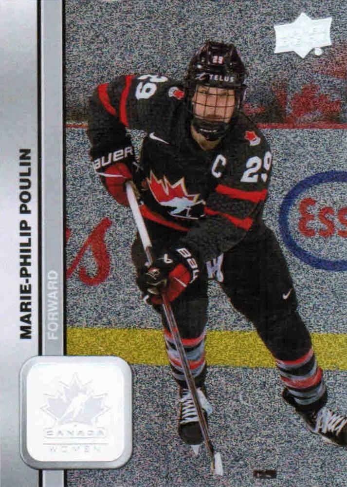 #59 Marie-Philip Poulin - Canada - 2023 Upper Deck Team Canada Juniors - Patterned Foilboard Hockey