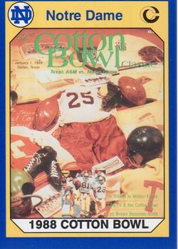 #59 1988 Cotton Bowl - Notre Dame Fighting Irish - 1990 Collegiate Collection Notre Dame Football