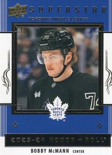 #HR59 Bobby McMann - Toronto Maple Leafs - 2023-24 Upper Deck - Honor Roll Hockey