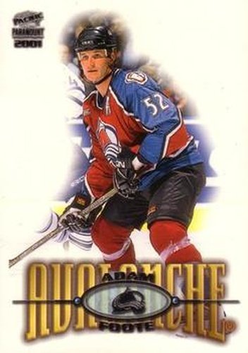 #59 Adam Foote - Colorado Avalanche - 2000-01 Pacific Paramount Hockey