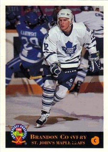 #59 Brandon Convery - St. John's Maple Leafs - 1994 Classic Pro Hockey Prospects Hockey