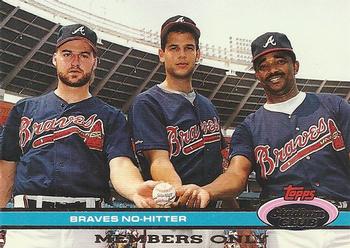 #NNO Braves No-Hitter Kent Mercker / Mark Wohlers / Alejandro Pena - Atlanta Braves - 1991 Stadium Club Members Only