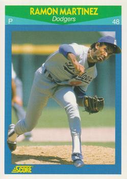 #59 Ramon Martinez - Los Angeles Dodgers - 1990 Score Rising Stars Baseball