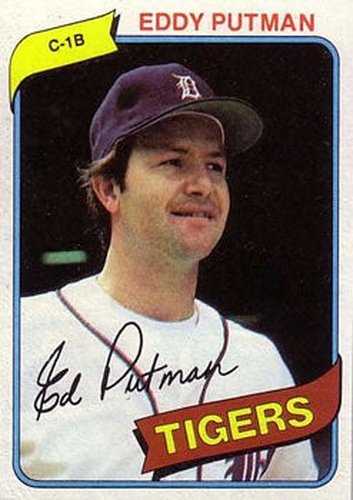 #59 Eddy Putman - Detroit Tigers - 1980 Topps Baseball