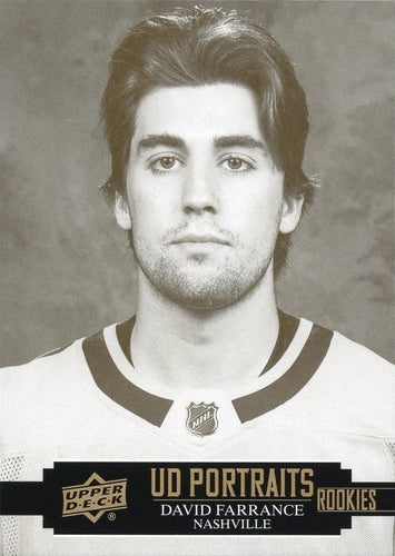 #P-59 David Farrance - Nashville Predators - 2021-22 Upper Deck - UD Portraits Hockey