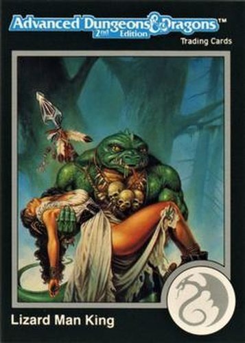 #59 Lizard Man King - 1991 TSR Advanced Dungeons & Dragons - Silver