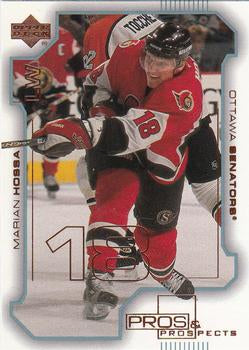 #59 Marian Hossa - Ottawa Senators - 2000-01 Upper Deck Pros & Prospects Hockey