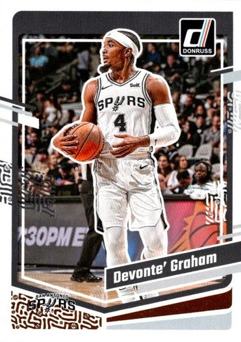 #59 Devonte' Graham - San Antonio Spurs - 2023-24 Donruss Basketball