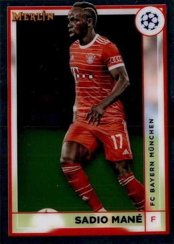 #59 Sadio Mané - FC Bayern Munchen - 2022-23 Merlin Chrome UEFA Club Competitions Soccer