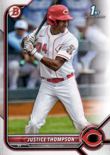 #BP-59 Justice Thompson - Cincinnati Reds - 2022 Bowman - Prospects Baseball