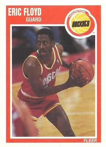 #59 Eric Floyd - Houston Rockets - 1989-90 Fleer Basketball