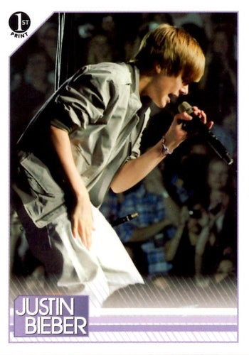 #59 As he does in so many of his concerts, Justin - 2010 Panini Justin Bieber