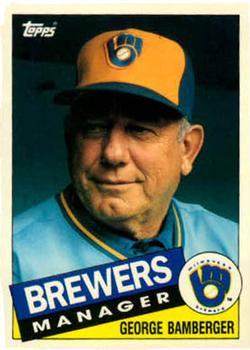 #5T George Bamberger - Milwaukee Brewers - 1985 Topps Traded Baseball