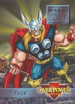 #5 Thor - "Power" - 1997 Fleer Spider-Man - Marvel OverPower Mission Infinity Gauntlet