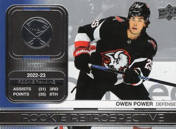 #RR-5 Owen Power - Buffalo Sabres - 2023-24 Upper Deck - Rookie Retrospective Hockey