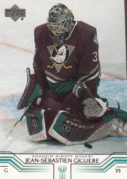 #5 Jean-Sebastien Giguere - Anaheim Mighty Ducks - 2001-02 Upper Deck Hockey