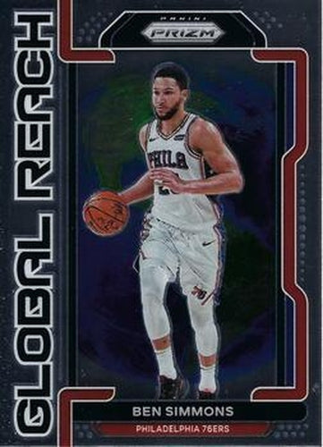 #5 Ben Simmons - Philadelphia 76ers - 2021-22 Panini Prizm - Global Reach Basketball
